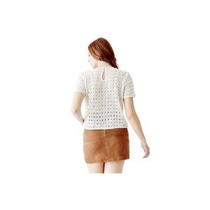 Guess SS circular lace top